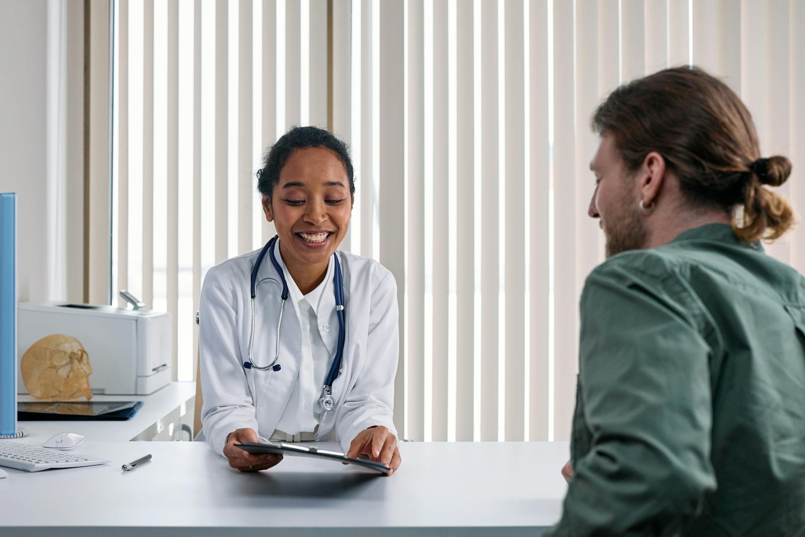 A Doctor Talking to the Patient